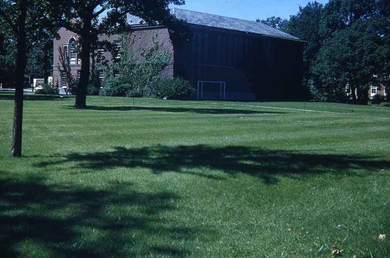 Cowles Library - 1937 Building - Rare North Side View. Photo is from Sept. 1952