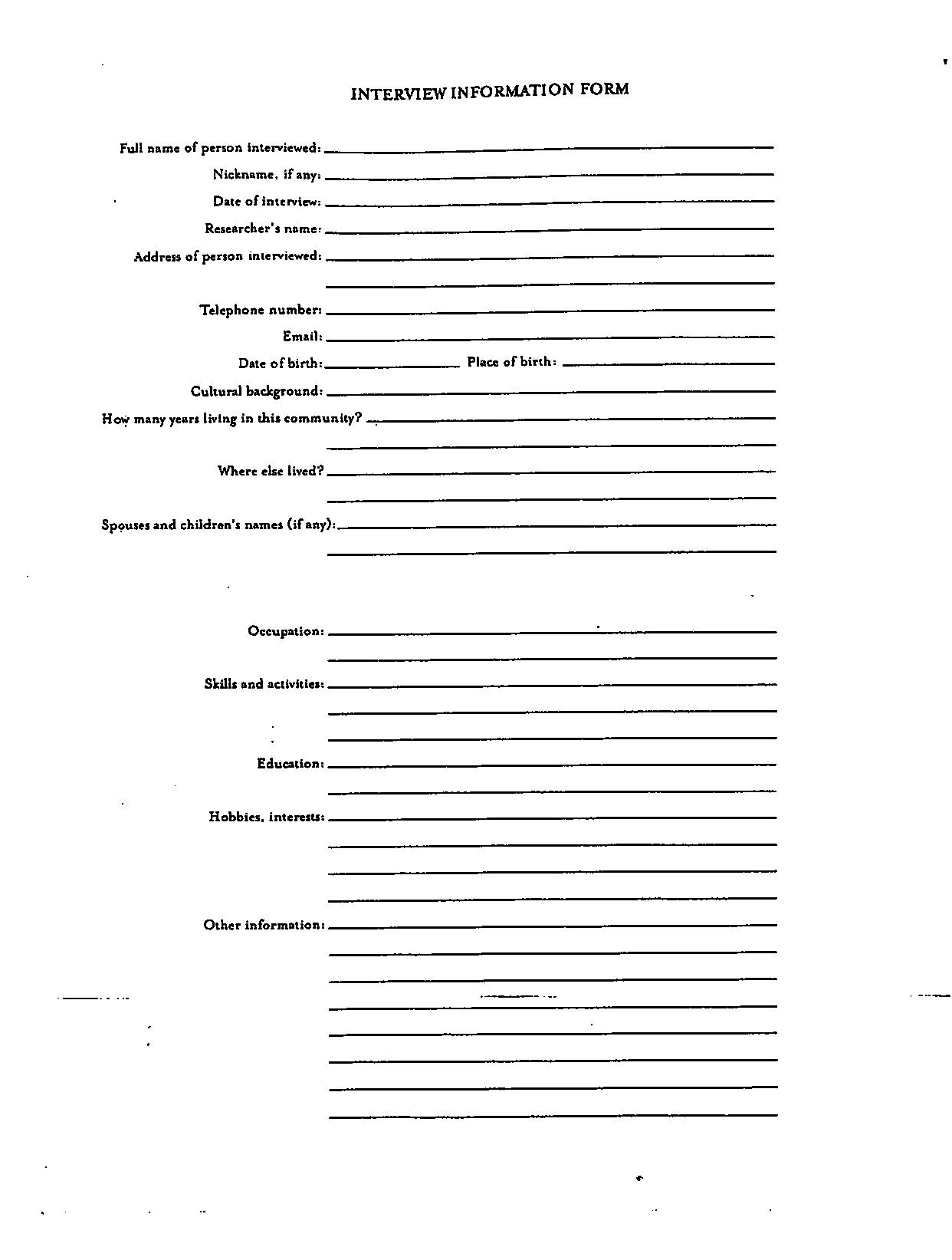 Interview information form.pdf