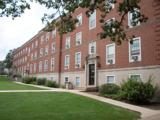 Morehouse Residence Hall looking southwest (Picture by Katie Risvold, 2010)